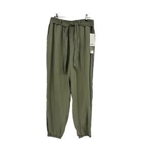 North & Co by Boundless North Pants Womens Large Side Stripe Jogger Olive NWT